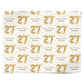 Personalised 27th Birthday Personalised Wrapping Paper Alternative