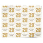 Personalised 28th Birthday Personalised Wrapping Paper Alternative