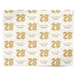 Personalised 28th Birthday Personalised Wrapping Paper Alternative