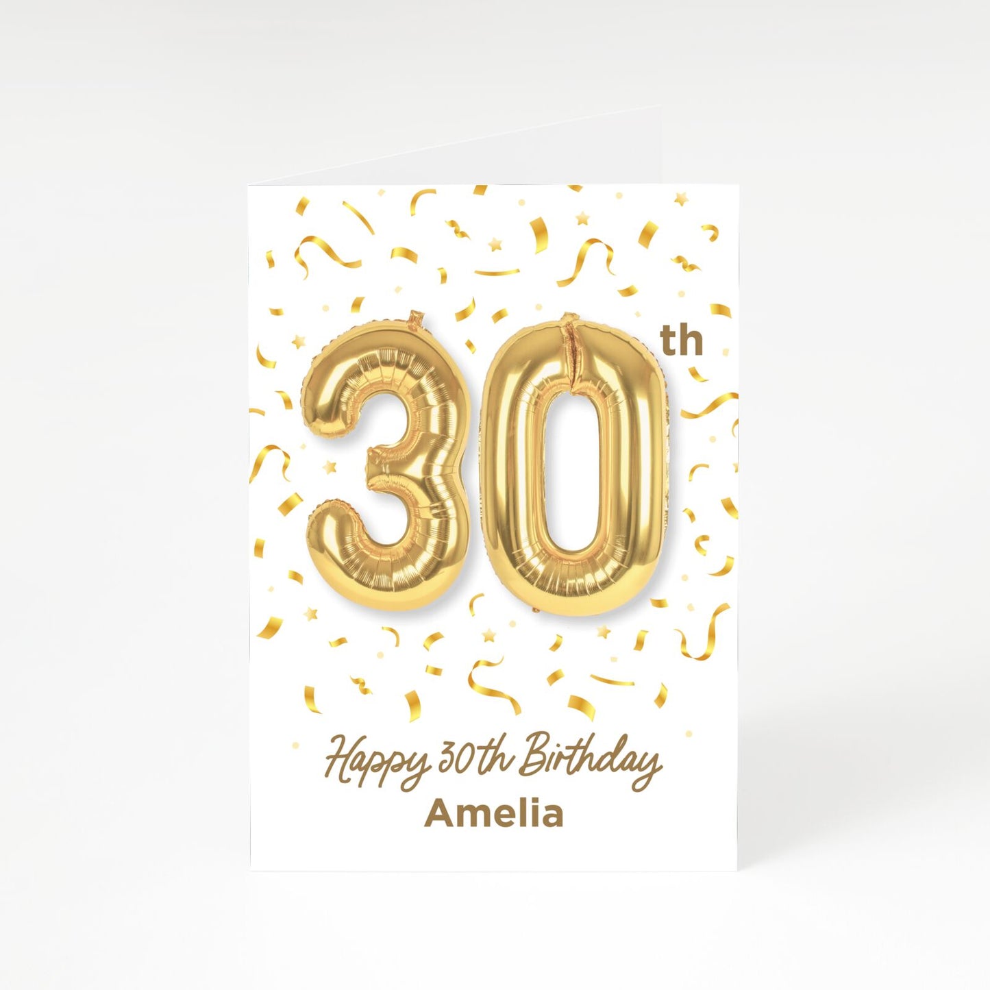 Personalised 30th Birthday A5 Greetings Card