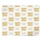Personalised 30th Birthday Personalised Wrapping Paper Alternative