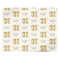 Personalised 31st Birthday Personalised Wrapping Paper Alternative