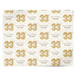 Personalised 33rd Birthday Personalised Wrapping Paper Alternative