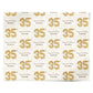 Personalised 35th Birthday Personalised Wrapping Paper Alternative