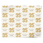 Personalised 35th Birthday Personalised Wrapping Paper Alternative