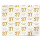 Personalised 37th Birthday Personalised Wrapping Paper Alternative