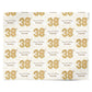 Personalised 38th Birthday Personalised Wrapping Paper Alternative
