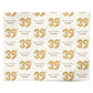 Personalised 39th Birthday Personalised Wrapping Paper Alternative