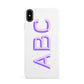 Personalised 3D Initials Monogram Clear Custom Apple iPhone Xs Max 3D Snap Case