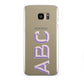 Personalised 3D Initials Monogram Clear Custom Samsung Galaxy S7 Edge Case