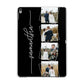 Personalised 4 Photo Couple Name Apple iPad Grey Case