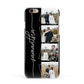 Personalised 4 Photo Couple Name Apple iPhone 6 3D Snap Case