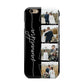 Personalised 4 Photo Couple Name Apple iPhone 6 3D Tough Case