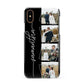 Personalised 4 Photo Couple Name Apple iPhone XS 3D Snap Case