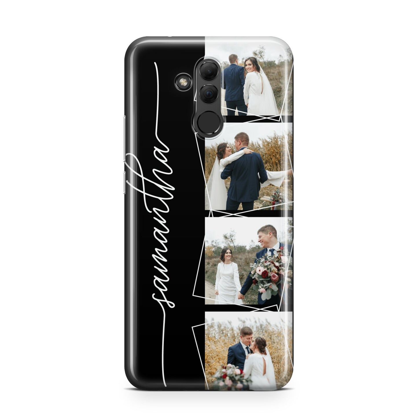 Personalised 4 Photo Couple Name Huawei Mate 20 Lite