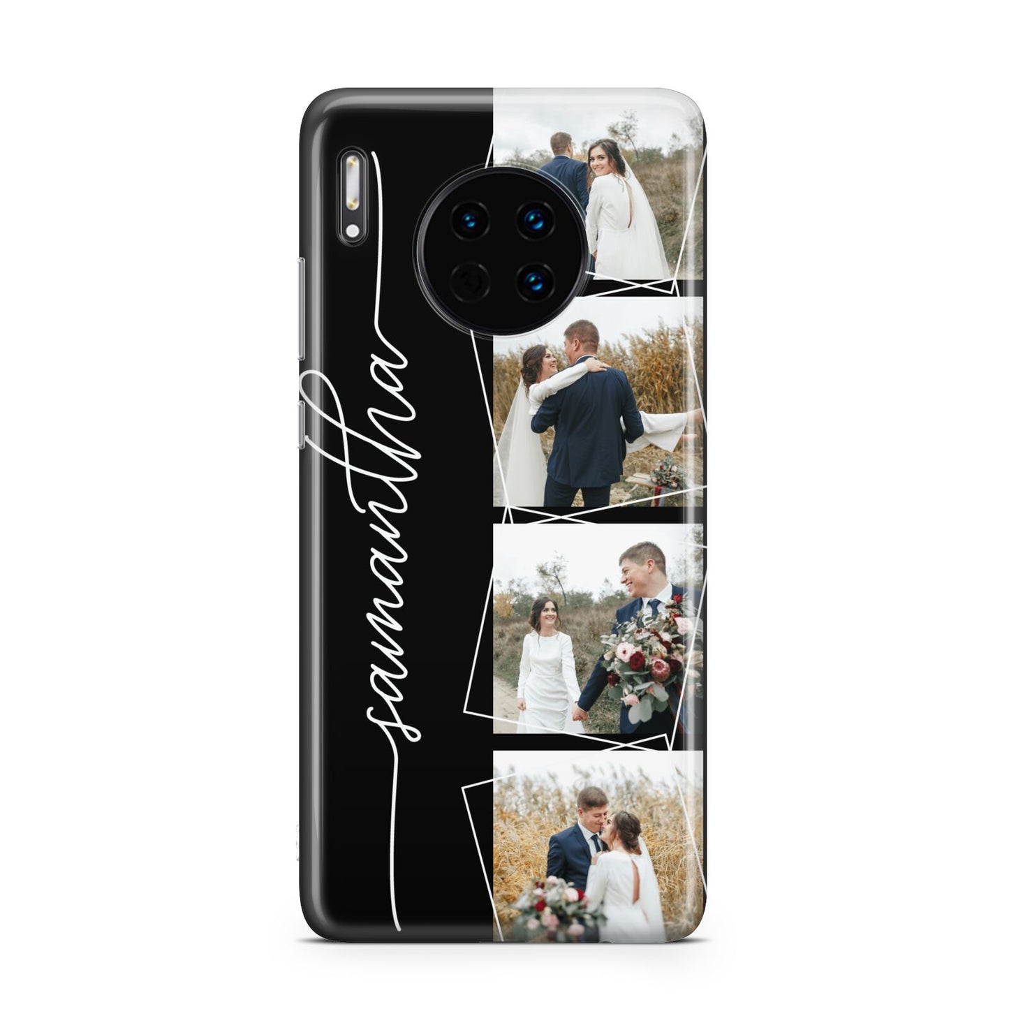 Personalised 4 Photo Couple Name Huawei Mate 30