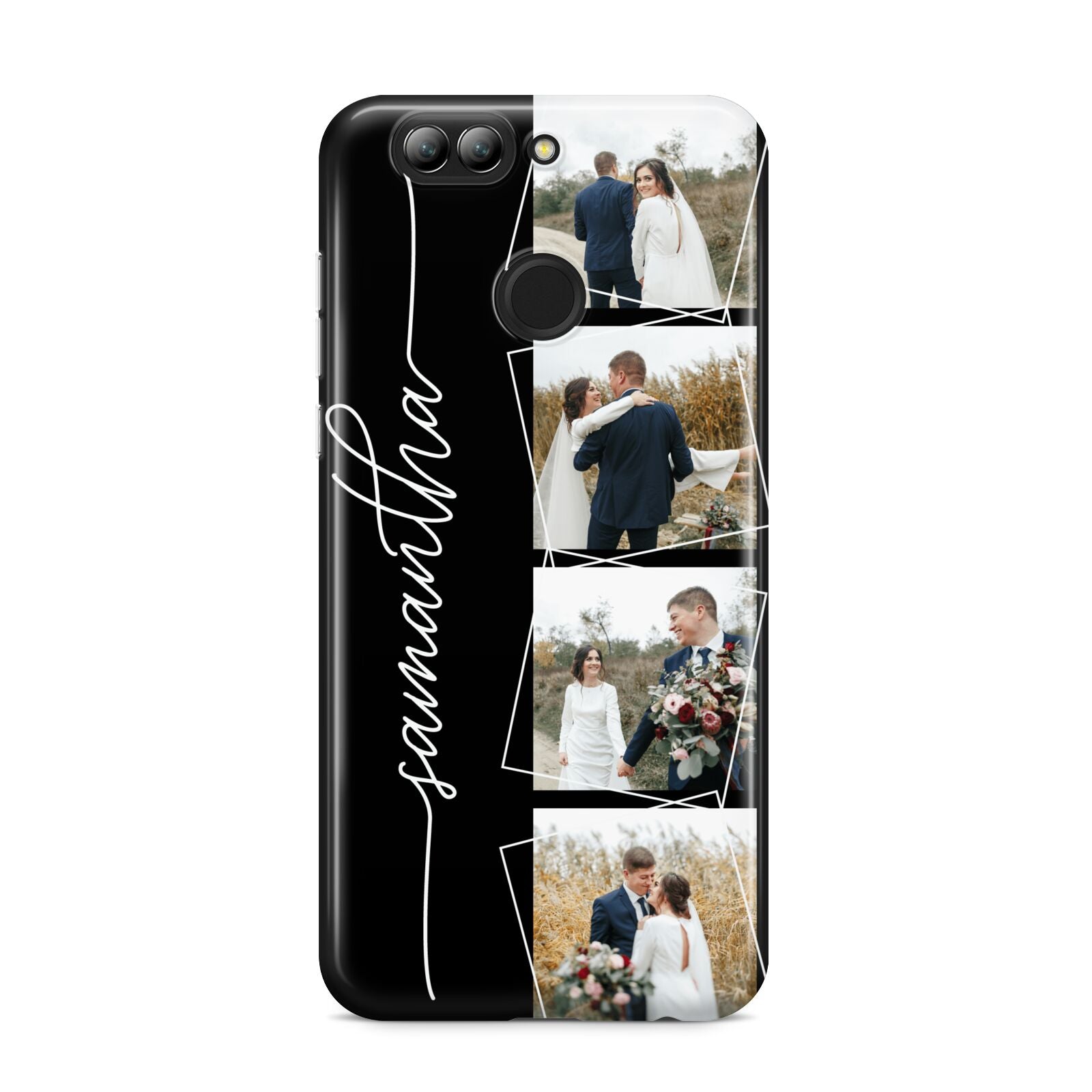 Personalised 4 Photo Couple Name Huawei Nova 2s Phone Case