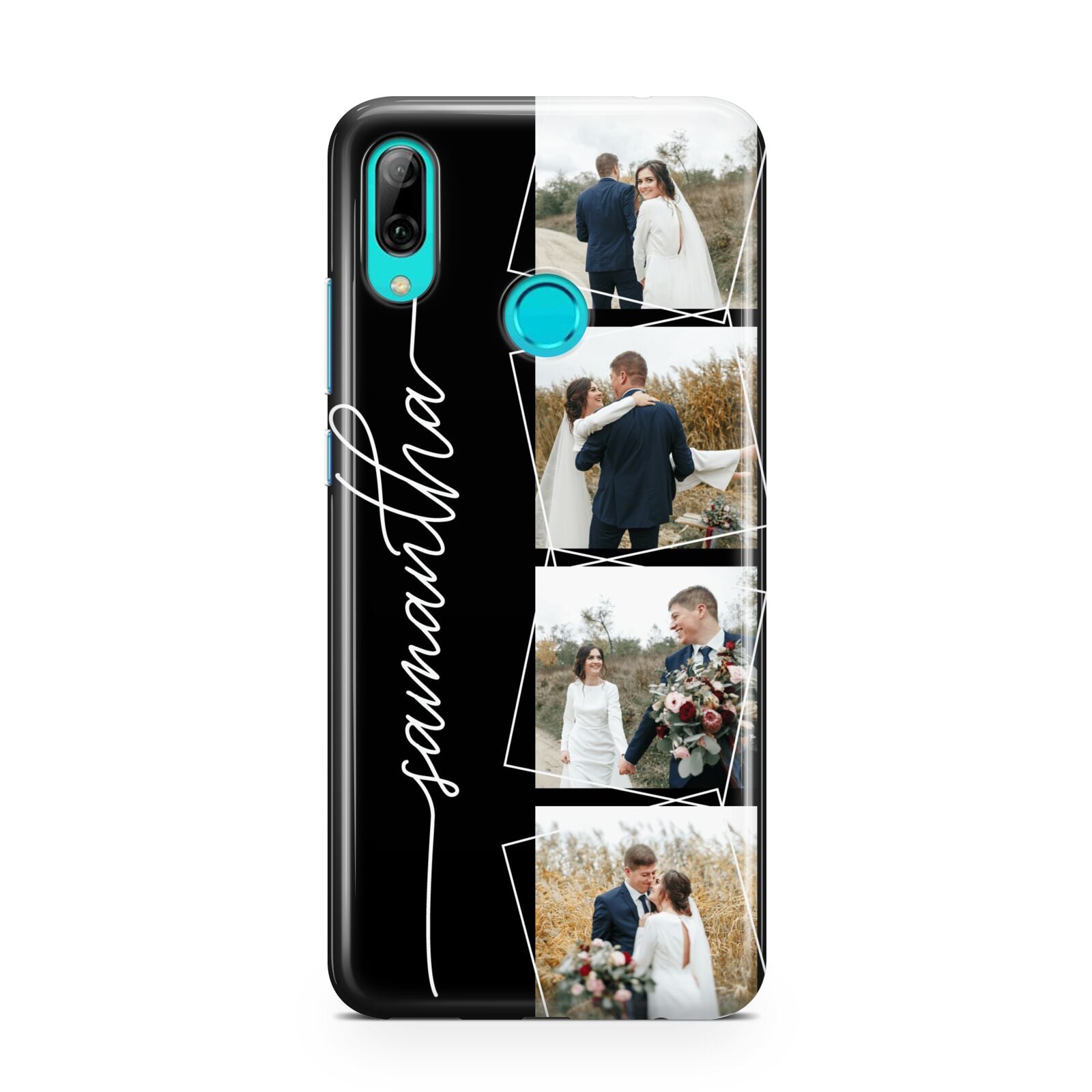 Personalised 4 Photo Couple Name Huawei P Smart 2019 Case