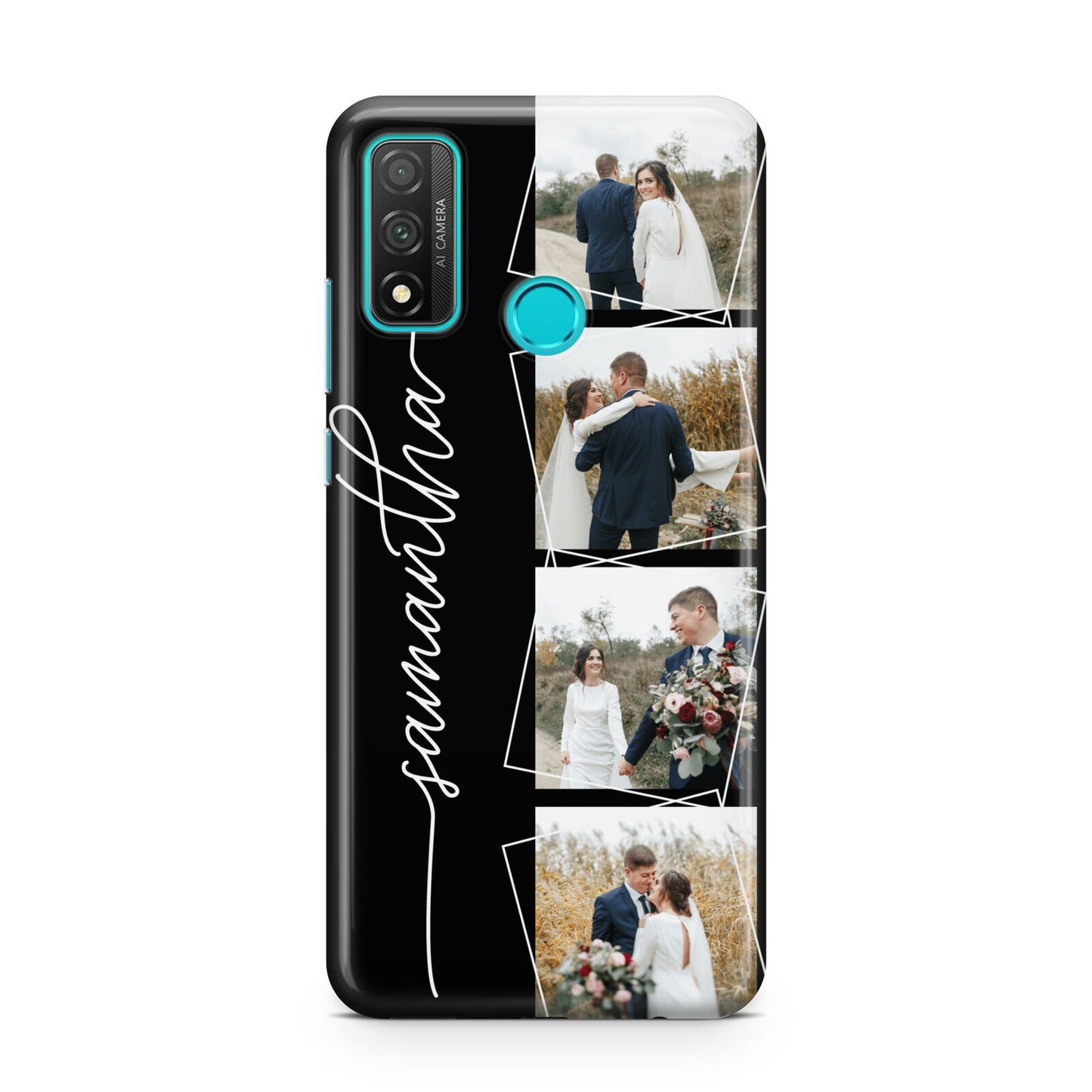 Personalised 4 Photo Couple Name Huawei P Smart 2020