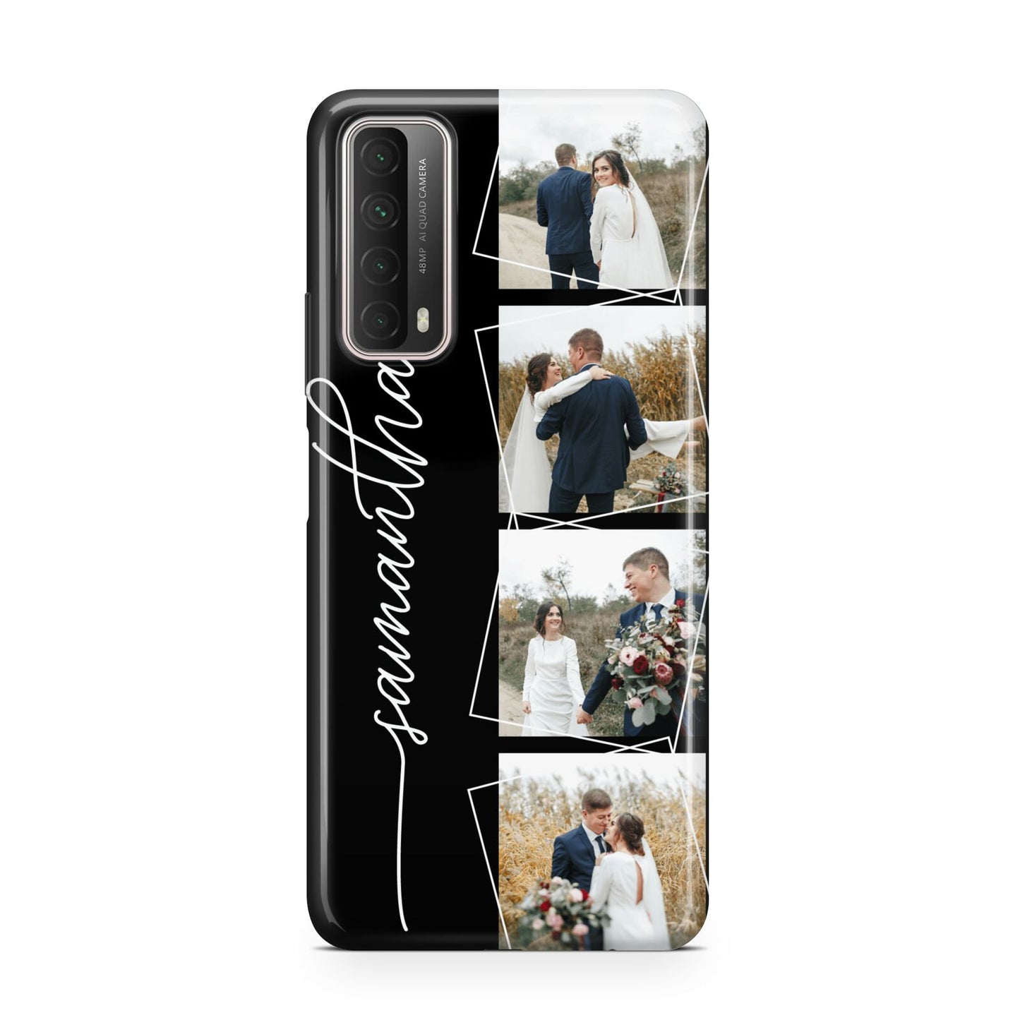 Personalised 4 Photo Couple Name Huawei P Smart 2021