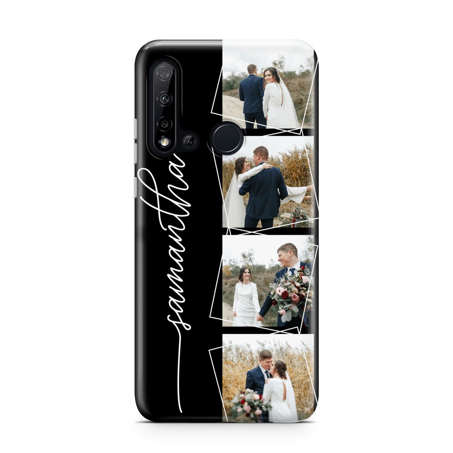 Personalised 4 Photo Couple Name Huawei P20 Lite 5G Phone Case