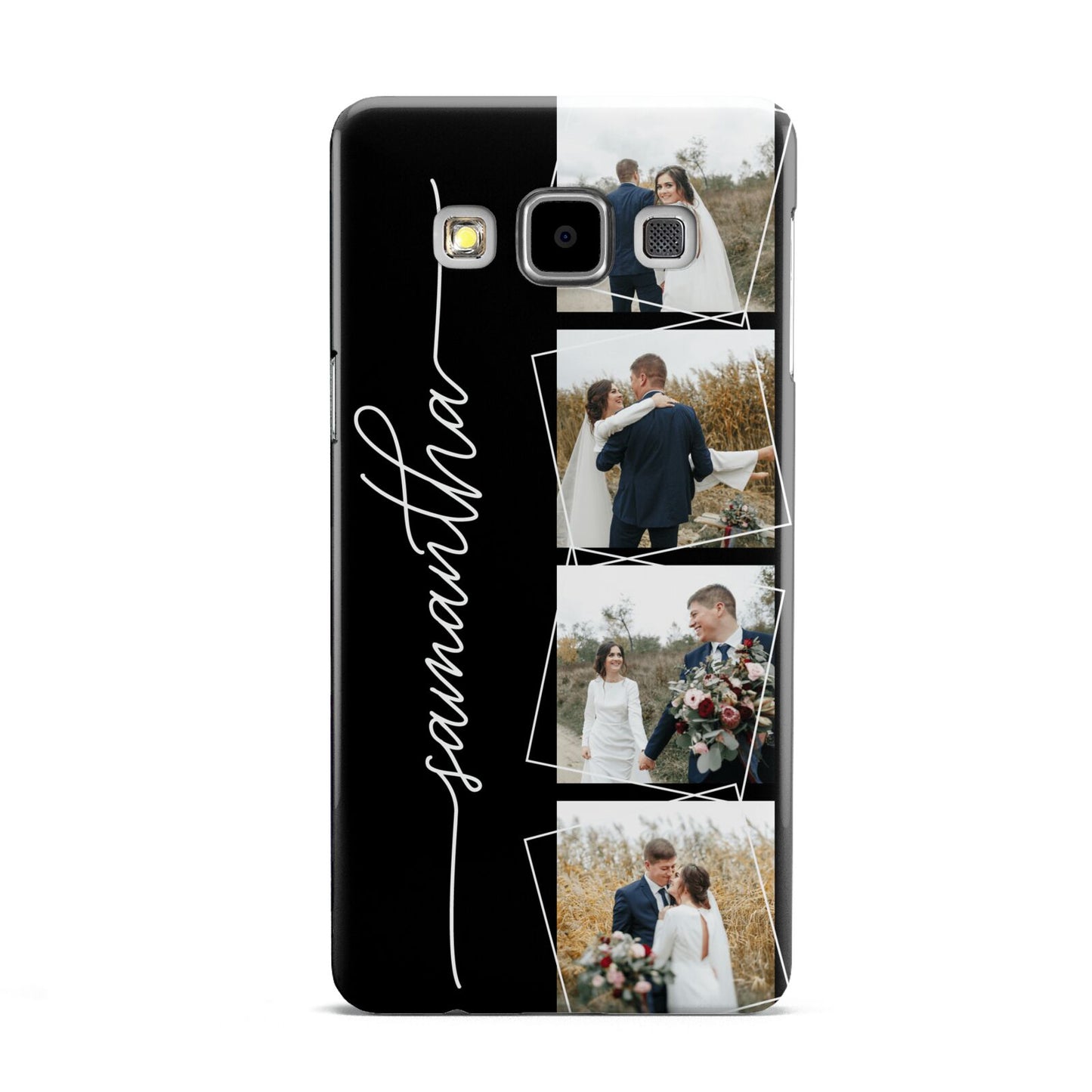 Personalised 4 Photo Couple Name Samsung Galaxy A5 Case
