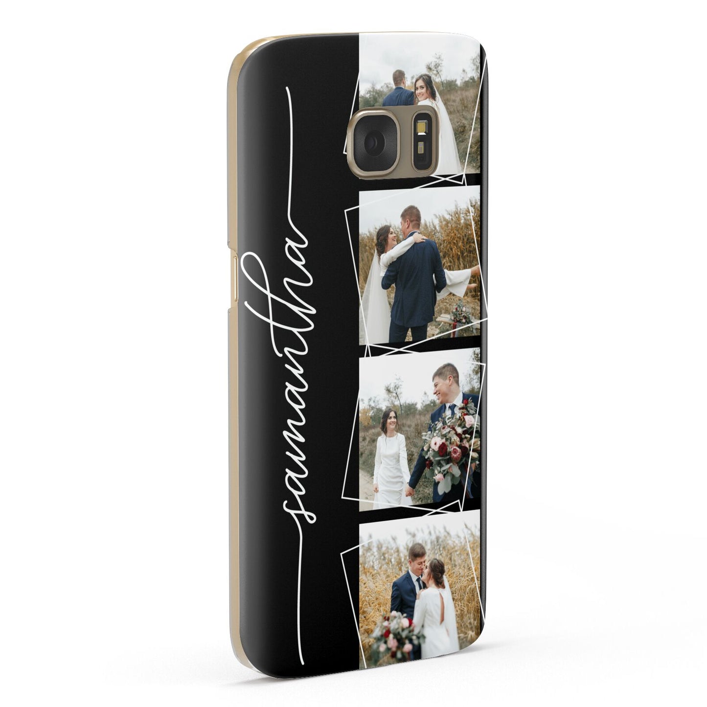 Personalised 4 Photo Couple Name Samsung Galaxy Case Fourty Five Degrees