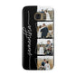 Personalised 4 Photo Couple Name Samsung Galaxy Case
