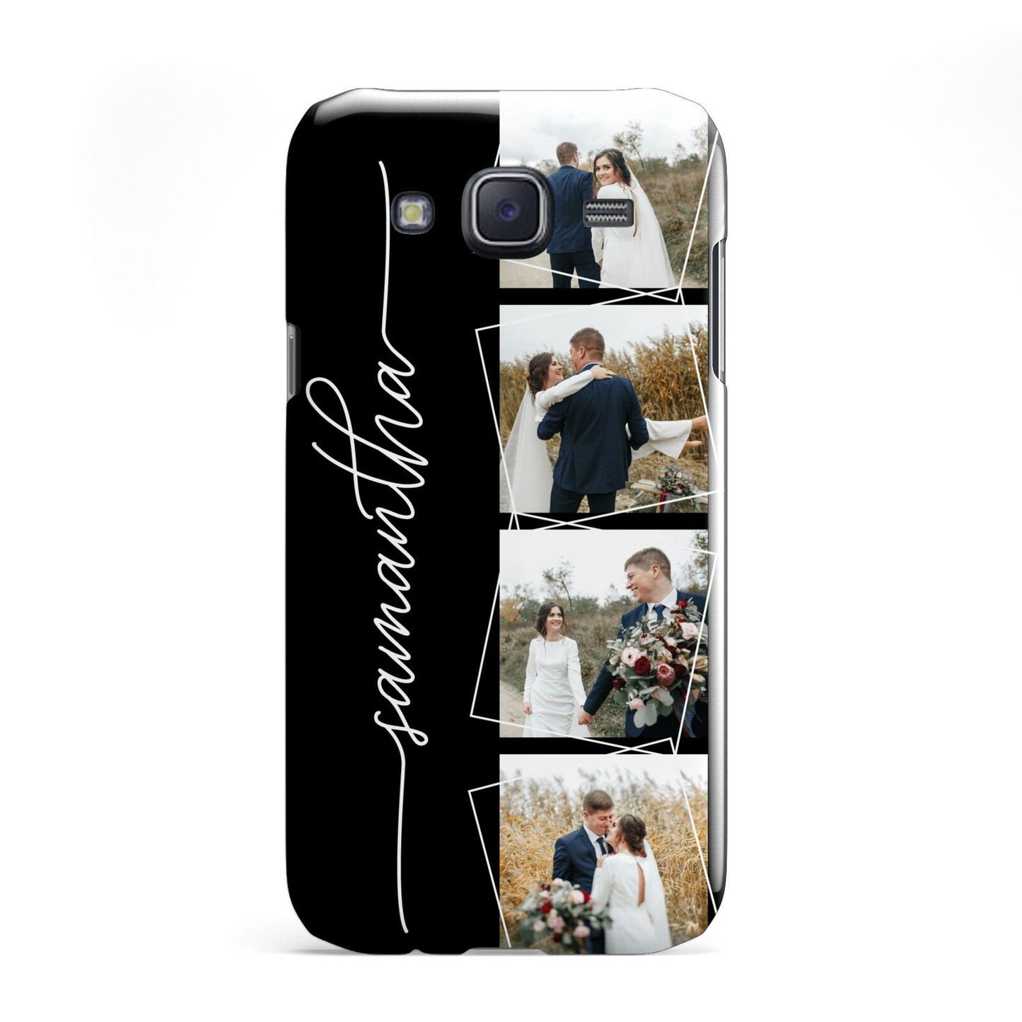 Personalised 4 Photo Couple Name Samsung Galaxy J5 Case