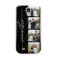Personalised 4 Photo Couple Name Samsung Galaxy S4 Case
