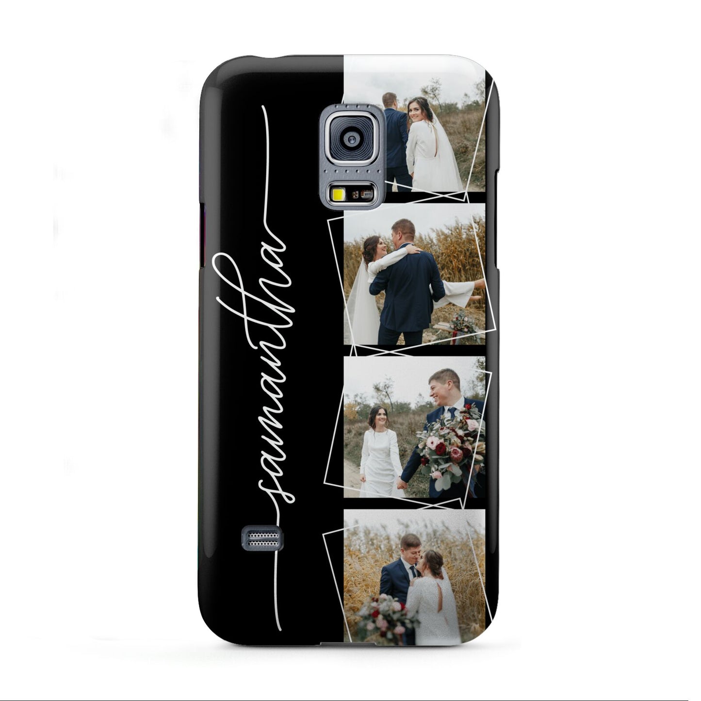 Personalised 4 Photo Couple Name Samsung Galaxy S5 Mini Case