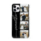 Personalised 4 Photo Couple Name iPhone 11 Pro 3D Snap Case