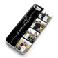 Personalised 4 Photo Couple Name iPhone 8 Bumper Case on Silver iPhone Alternative Image