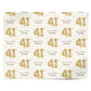 Personalised 41st Birthday Personalised Wrapping Paper Alternative