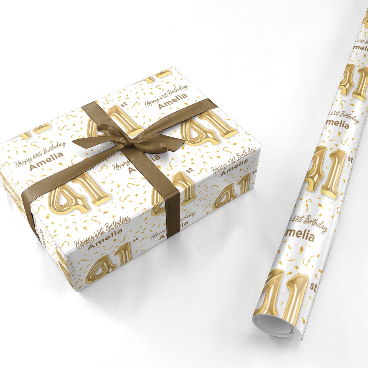 Personalised 41st Birthday Personalised Wrapping Paper