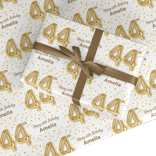 Personalised 44th Birthday Custom Wrapping Paper