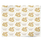 Personalised 45th Birthday Personalised Wrapping Paper Alternative