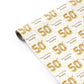 Personalised 50th Birthday Personalised Gift Wrap