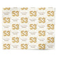 Personalised 53rd Birthday Personalised Wrapping Paper Alternative