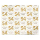 Personalised 54th Birthday Personalised Wrapping Paper Alternative