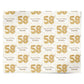 Personalised 58th Birthday Personalised Wrapping Paper Alternative