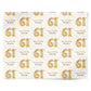 Personalised 61st Birthday Personalised Wrapping Paper Alternative
