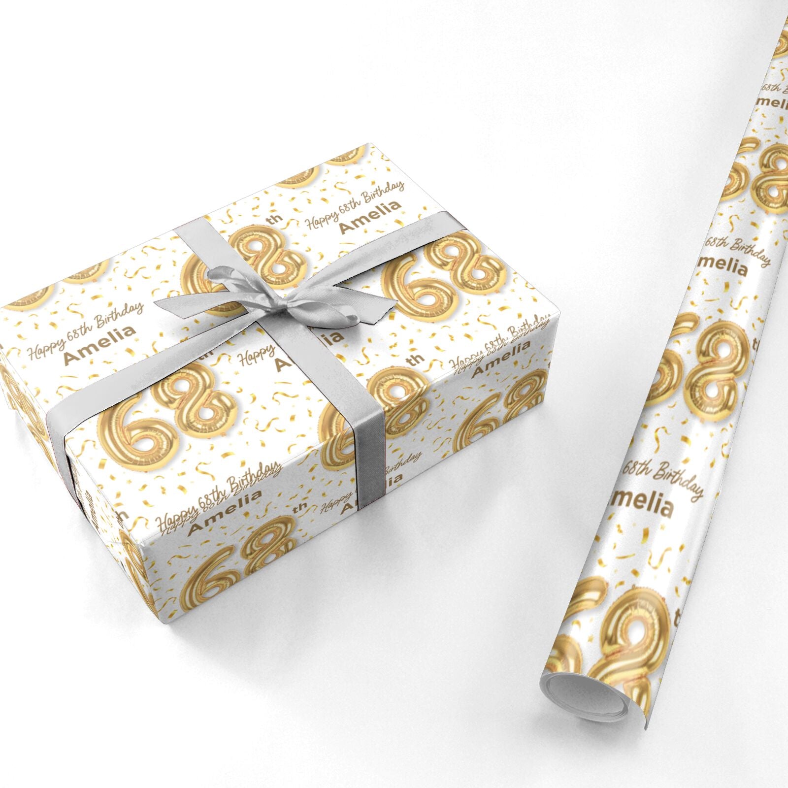Personalised 68th Birthday Personalised Wrapping Paper