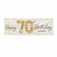 Personalised 70th Birthday 6x2 Vinly Banner with Grommets