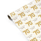 Personalised 70th Birthday Personalised Gift Wrap