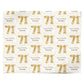 Personalised 71st Birthday Personalised Wrapping Paper Alternative