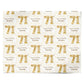 Personalised 71st Birthday Personalised Wrapping Paper Alternative