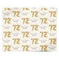 Personalised 72nd Birthday Personalised Wrapping Paper Alternative