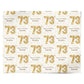 Personalised 73rd Birthday Personalised Wrapping Paper Alternative