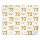 Personalised 73rd Birthday Personalised Wrapping Paper Alternative